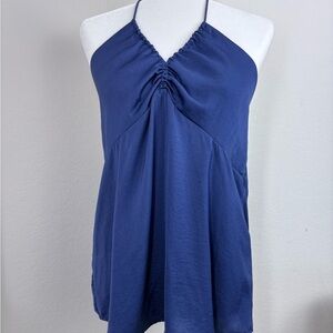 Banana Republic Blue Halter Top Size Medium NWT